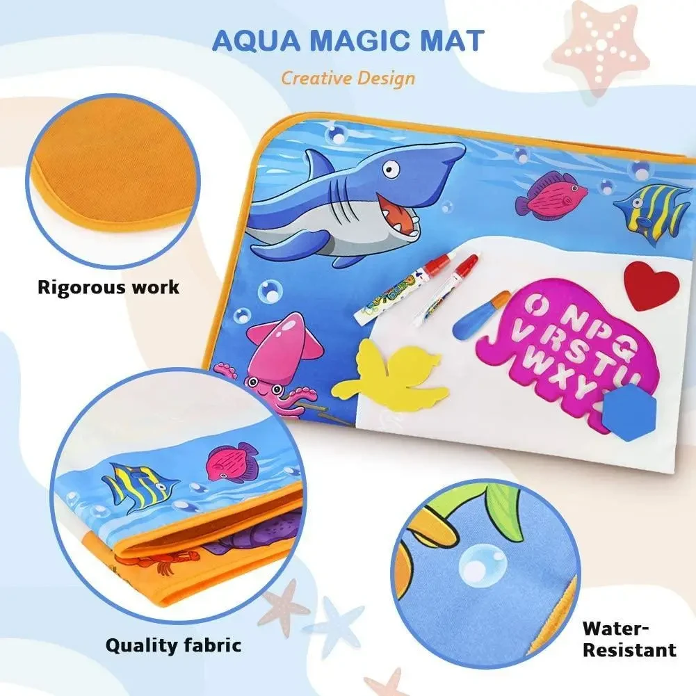 Водный коврик для рисования Aqua Magic Mat | Детский коврик для творчества - фото 5 - id-p1497643713