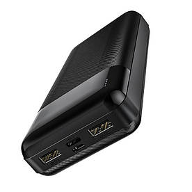 Зовнішній акумулятор (Power bank) Hoco J72A Easy travel 20000 mAh (Чорний)