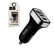 Автомобільний зарядний пристрій Hoco Z3 Fast 2USB 3.1А + вольтметр