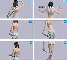 Роликовий масажер Massage Rope, Ручний масажер для тіла, фото 6