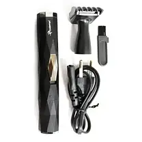 Тример GEMEI GM 3121 (2в1), Електрична машинка для окантовки, Бритва з насадками, фото 2
