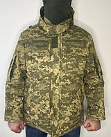 Зимний военный бушлат пиксель ЗСУ 56, 58 рост 3-4 на флисе теплая военная зимняя куртка