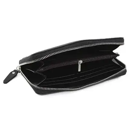 Чоловічий гаманець Baellerry leather black, Клатч для чоловіків, Портмоне для купюр, фото 2