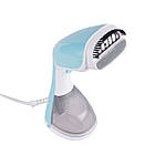 Ручний вертикальний відпарювач для одягу Handheld Garment Steamer KD1079 1400 W Блакитний, фото 4