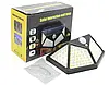 Ліхтар прожектор на сонячній батареї з датчиком руху Solar Wall Lamp SH-100 Чорний, фото 8