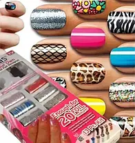 Набір для дизайну нігтів Fab Foils, Нігтьові наклейки, Декор для нігтів, фото 5
