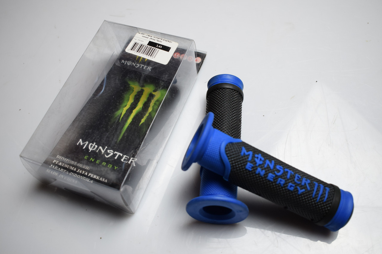 Грипси для скутера 0001 Monster Energy синій (Moto Teсh)