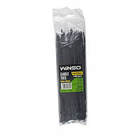 Хомуты пластиковые Winso 4.8x250мм черные 100 шт 248250