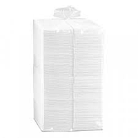 Барные салфетки бумажные двухслойные белые столовые 24х24 см 3000 шт
