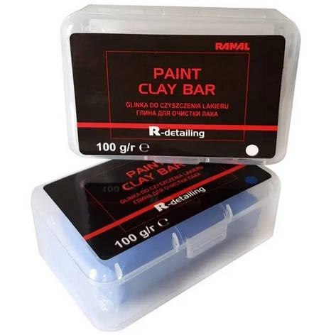 Глина для очищення автомобіля (синя) Ranal Paint Clay Bar Soft 100г, фото 2