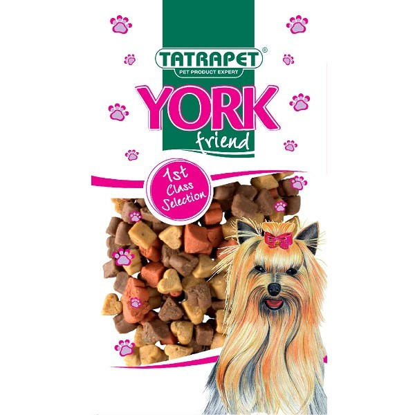 Ласощі для собак снеки-мікс з куркою, ягням та рибою TatraPet YORK friend 70 г