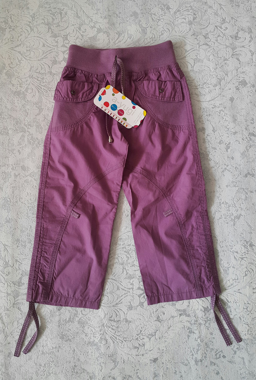 Бриджі-шорти для дівчаток 122-го зросту Бузок, фото 1