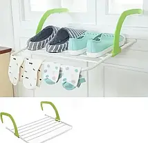 Знімна сушарка для одягу ЗЕЛЕНА Fold Clothes Shelf, Сушарка для речей, Сушарка на батарею, фото 3