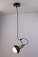 Люстра подвесная LOFT на 1 лампочку 25718 Черный 30-140х11х15 см.