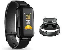 Фітнес браслет Smart+ TWS BT T89, Смарт годинник з навушниками, Спортивний трекер, фото 4
