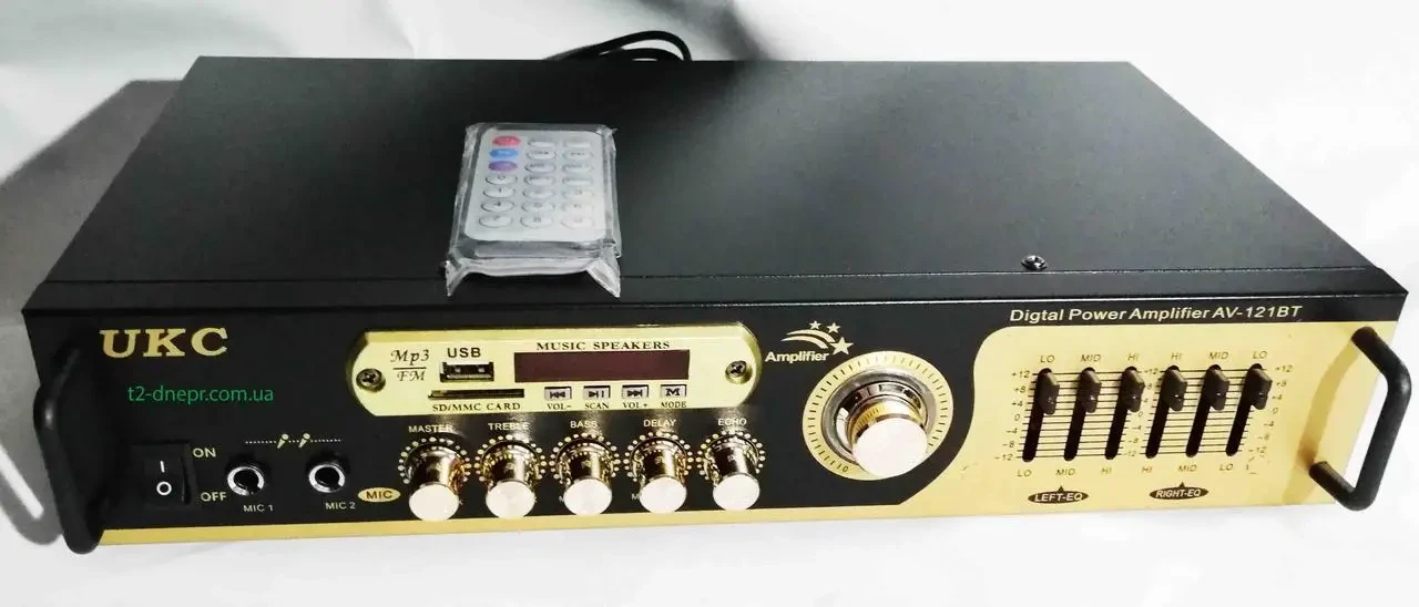 Усилитель AMP 121 + BT | Аудио усилитель | Усилитель мощности звука - фото 2 - id-p1519507630