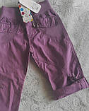 Бриджі-шорти для дівчаток 122-го зросту Бузок, фото 4