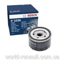 BOSCH 0451103336 — Оливний фільтр (аналог 7700274177) на Рено Логан, Логан MCV, Сандро Stepway 1.4i 8V 1.6i 8V