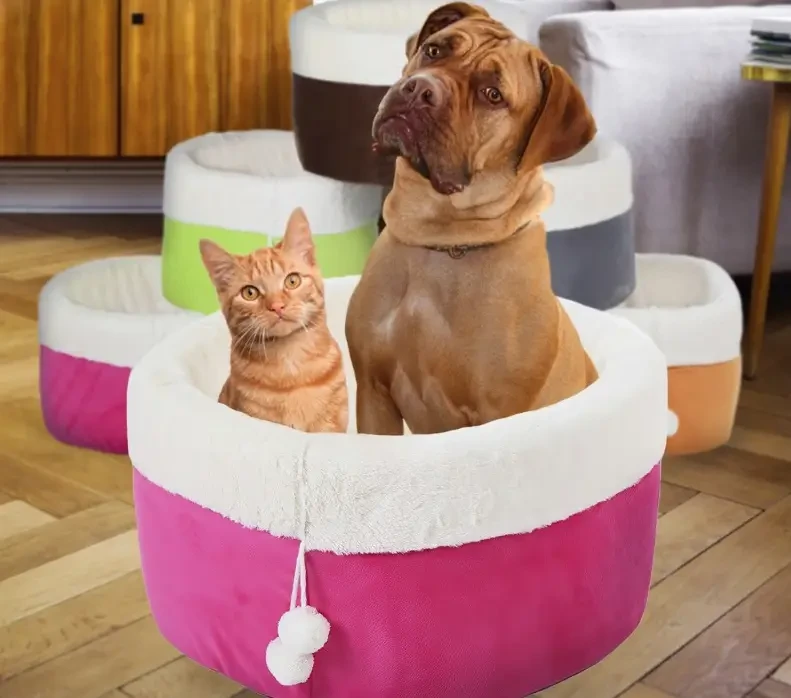 М'яка Лежанка для Собак і Котів L 57 х 33 см Синій, Помаранчевий, Коричневий, Салатовий, Рожевий, Сірий L