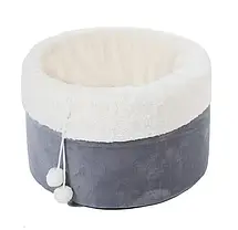 М'яка лежанка для собак і котів 40х30 см, Кругле ліжечко для тварин, Спальне місце для котів і собак, фото 5