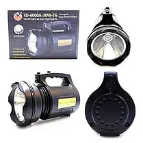 Ліхтарик TD 6000A 30W T6, Ручний акумуляторний ліхтар, Ліхтар-прожектор, фото 5