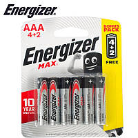 Батарейка ENERGIZER MAX AAA/LR03 (6шт)