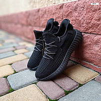 Кросівки жіночі бігові чорні Adidas Yeezy Boost 350. Кросівки на літо для дівчат Адідас Ізі Буст 350, фото 10