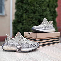 Кросівки жіночі літні бежеві Adidas Yeezy Boost 350. Бігові кросівки для дівчат Адідас Ізі Буст 350, фото 3