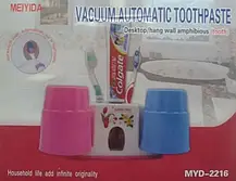 Дозатор зубної пасти Vacuum Automatic Toothpaste, Тримач для зубної пасти і щіток, фото 5