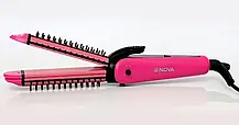 Багатофункціональна випрямляч для волосся Nova 3 в 1 Hair Care Stylers, Плойка-стайлер, фото 6