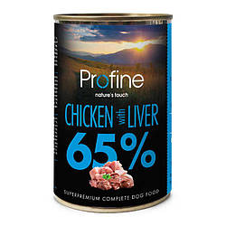 Profine (Профайн) Chicken and Liver Консерви для собак з куркою та печінкою 400 гр