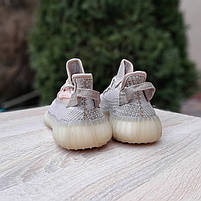 Бігові кросівки жіночі бежеві Adidas Yeezy Boost 350. Літні кросівки для дівчат Адідас Ізі Буст 350, фото 3