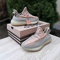 Бігові кросівки жіночі бежеві Adidas Yeezy Boost 350. Літні кросівки для дівчат Адідас Ізі Буст 350, фото 5