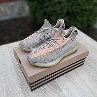Бігові кросівки жіночі бежеві Adidas Yeezy Boost 350. Літні кросівки для дівчат Адідас Ізі Буст 350, фото 10