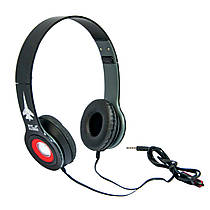 Провідні навушники з мікрофоном Kusen KS-611 Extra Bass Чорні накладні навушники для телефону комп'ютера