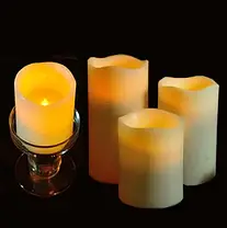 Свічка світлодіодна plastic swinging candle Led 12 шт. колір білий 10 см, Свічка-світильник, фото 4