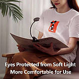Настільна лампа з кліпсою Baseus Comfort Reading Mini Clip Lamp DGRAD-0G Dark Gray 3-24 години сенсорна, фото 5