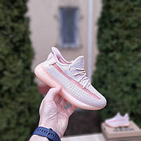 Бігові кросівки жіночі ніжно рожеві Adidas Yeezy Boost 350. Літні жіночі кросівки Адідас Ізі Буст 350, фото 7