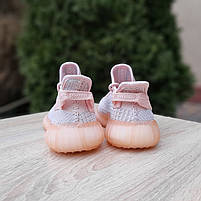 Бігові кросівки жіночі ніжно рожеві Adidas Yeezy Boost 350. Літні жіночі кросівки Адідас Ізі Буст 350, фото 8