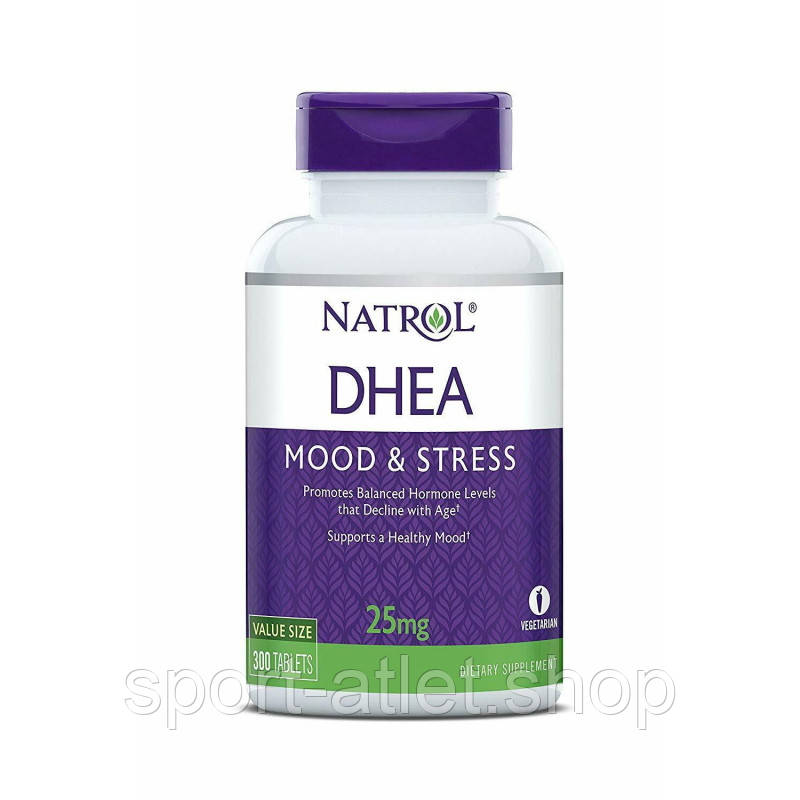Стимулятор тестостерону Natrol DHEA 25 mg, 300 таблеток