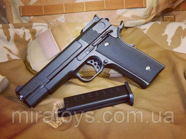 Страйкбольний пістолет Smith & Wesson SW1911 Galaxy G20 Black