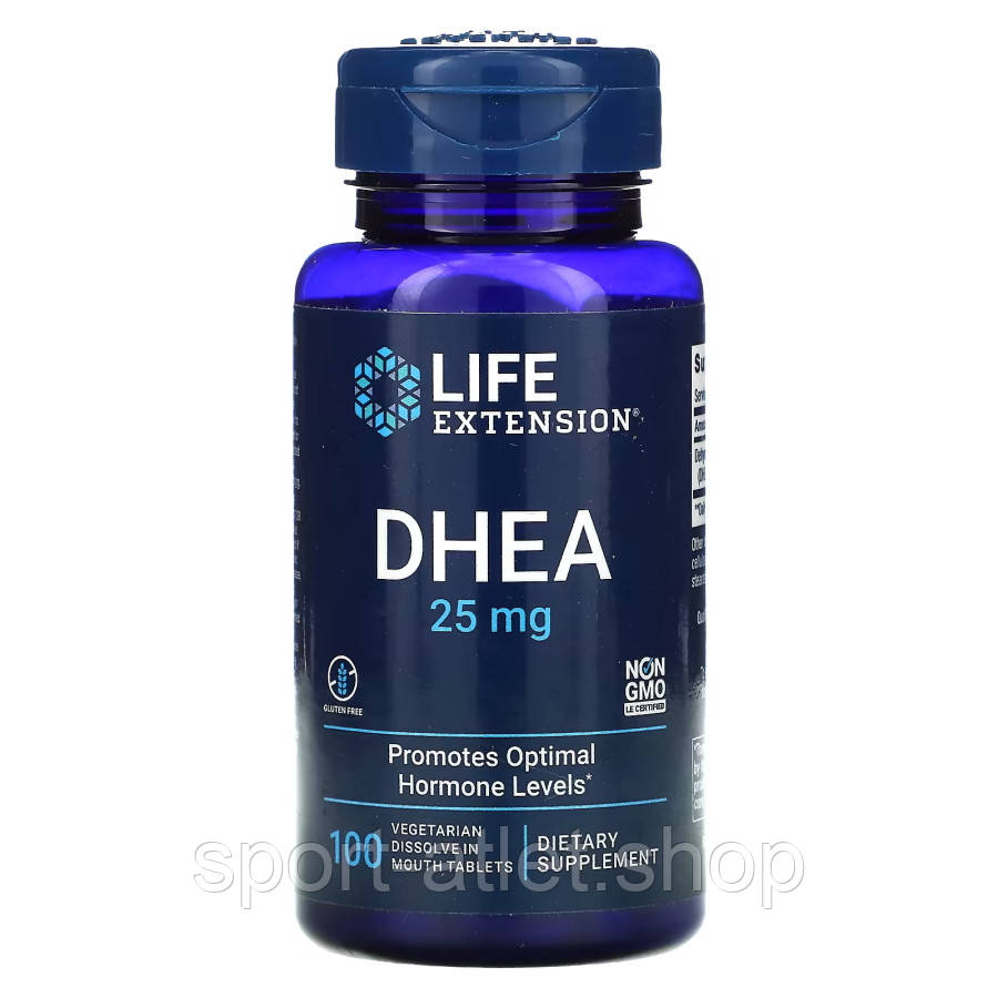 Стимулятор тестостерону Life Extension DHEA 25 mg Dissolve, 100 таблеток