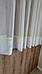 Тюль короткий із білого бамбука із сірим оздобленням, фото 7