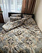 Велюрова постільна білизна Євро розмір з 4 наволочками, фото 7
