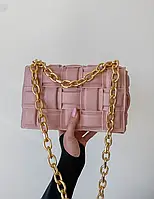 B. Veneta The Chain Cassette Light Pink SALE высокое качество женские сумочки и клатчи высокое качество