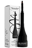 Коричнева гелева підводка для повік Pierre Rene Gel Eyeliner Longlasting