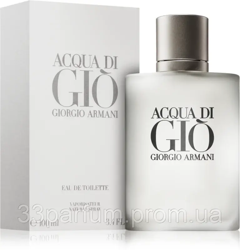 Мужские духи Giorgio Armani Acqua di Gio Pour Homme 33 ml. (Джорджио Армани Аква ди Джио Пур Хом) - фото 4 - id-p1747088227