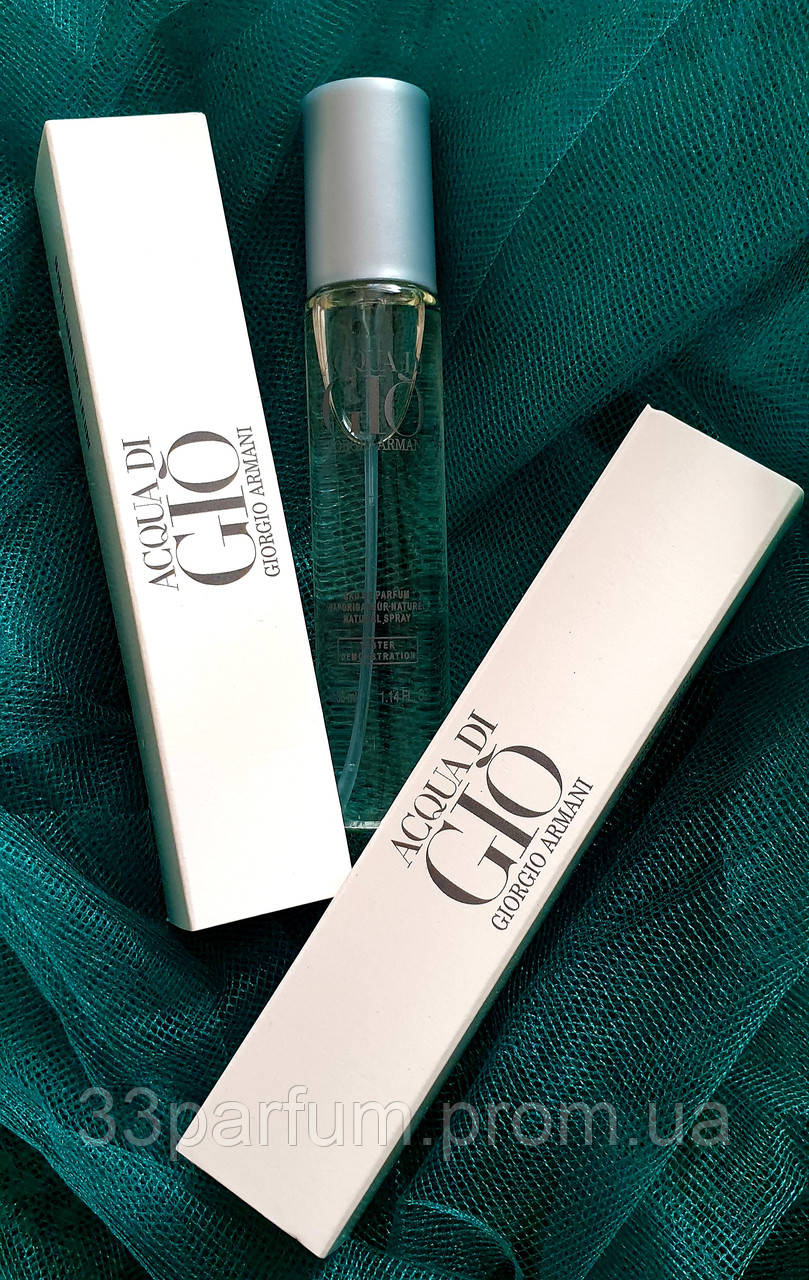 Мужские духи Giorgio Armani Acqua di Gio Pour Homme 33 ml. (Джорджио Армани Аква ди Джио Пур Хом) - фото 2 - id-p1747088227