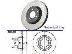 Гальмівний диск передній R16 вентилятора D305 RENAULT TRAFIC 00-14 (РЕНО ТРАФІК)