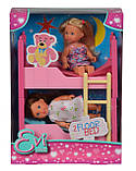 Ляльковий набір Simba Двоспальне ліжко Еві та 2 ляльки (5733847), фото 6